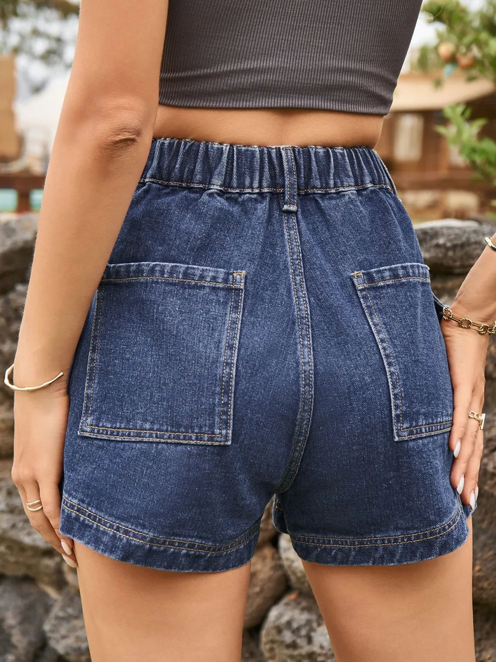 Women's High Waist Denim Shorts