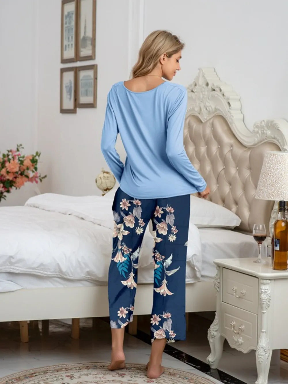 Women's Pyjama Set - Top & Trousers - Assorted Colours