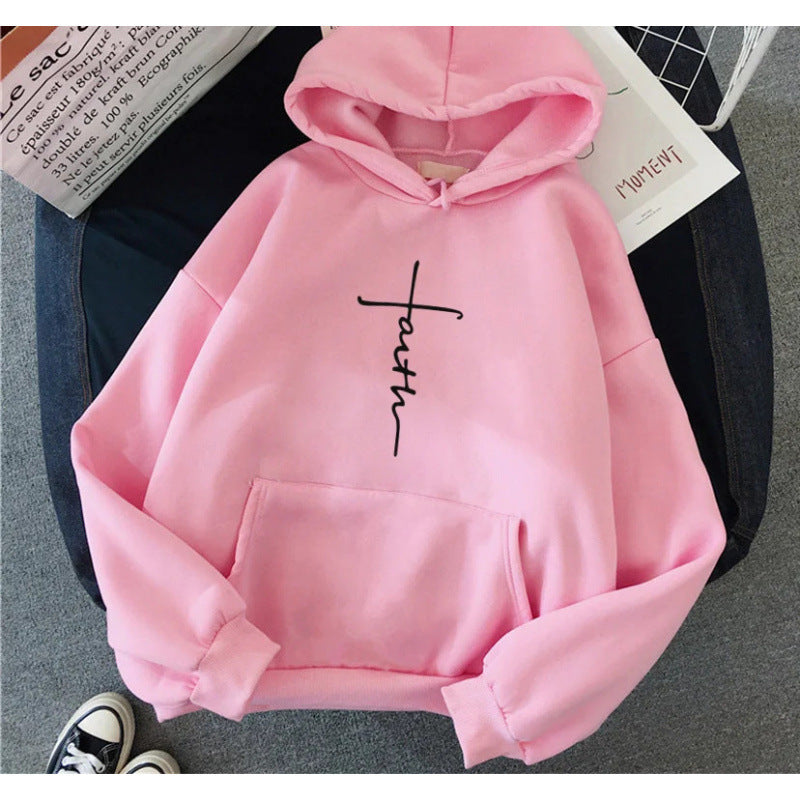 Unisex Hoodie - Faith Slogan - Up To 4XL