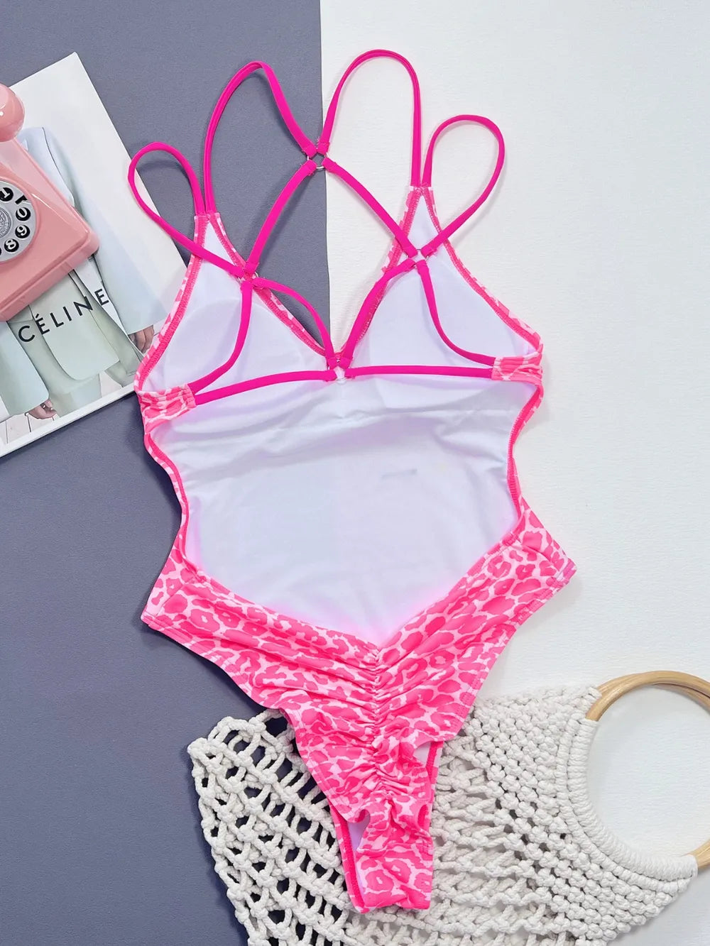 Women's Leopard Print One Piece Swimsuit