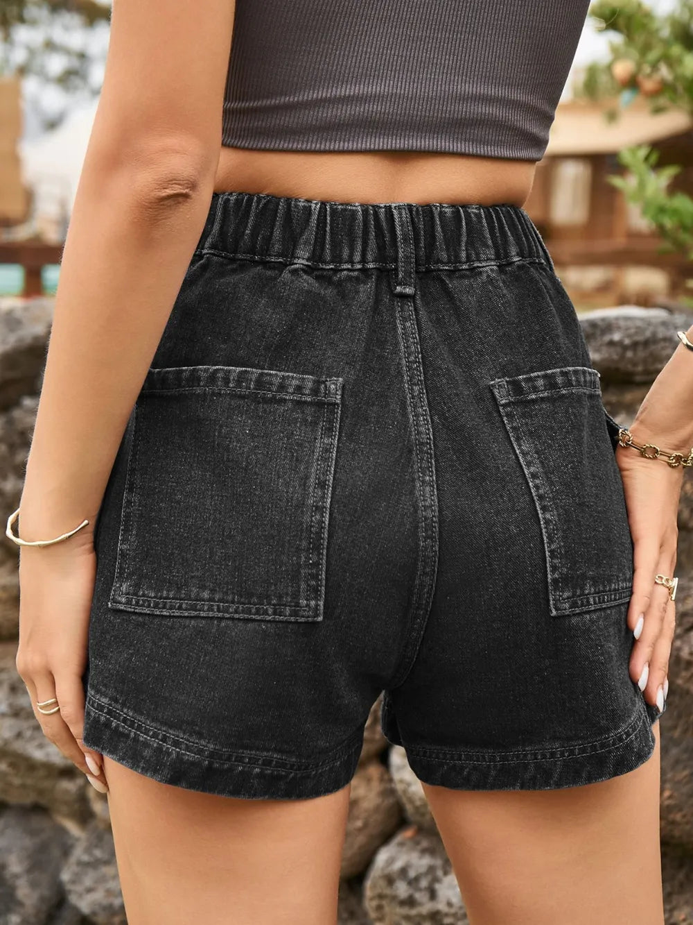 Women's High Waist Denim Shorts