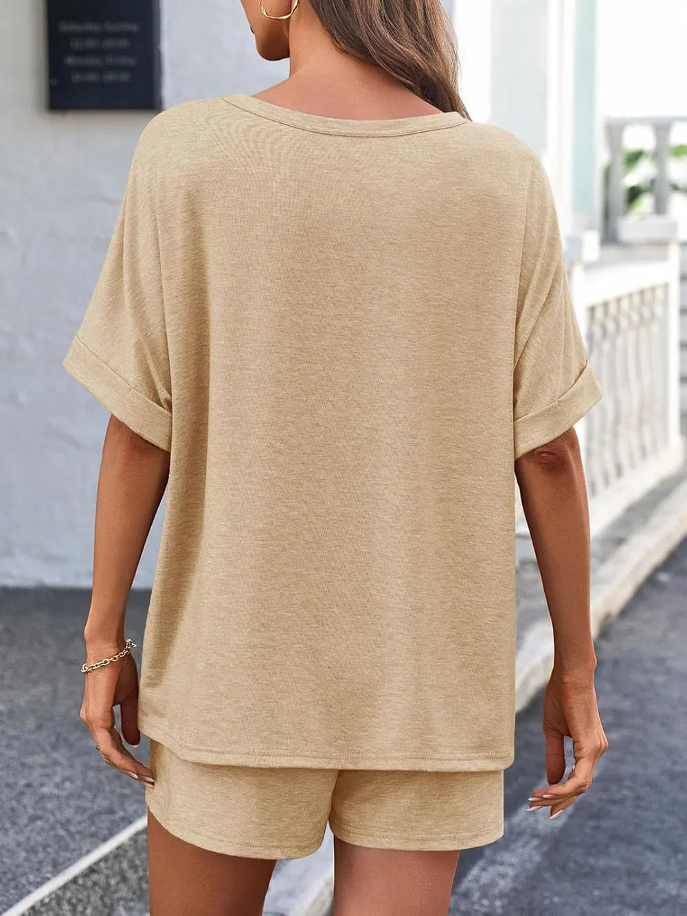 Women's T Shirt and Shorts Co-Ord Set