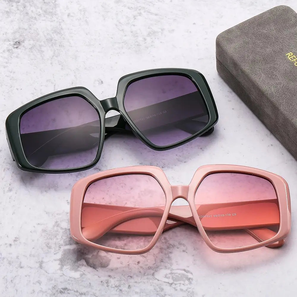Ladies Oversized Square Sunglasses - various colours