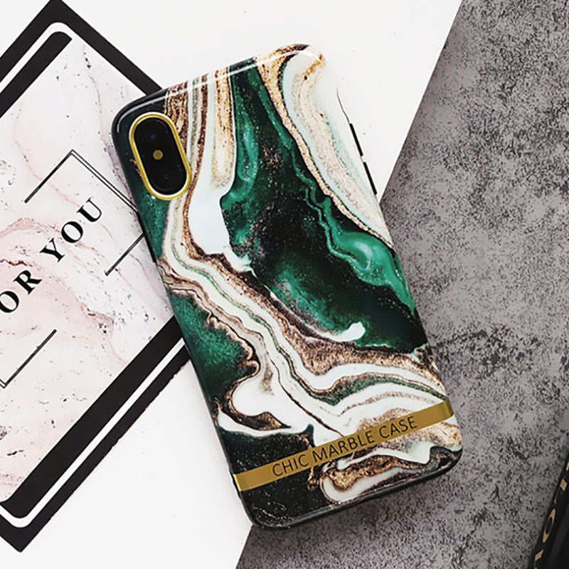 iPhone Case Agate Marble models XS XR XS Max 6 6S 7 8