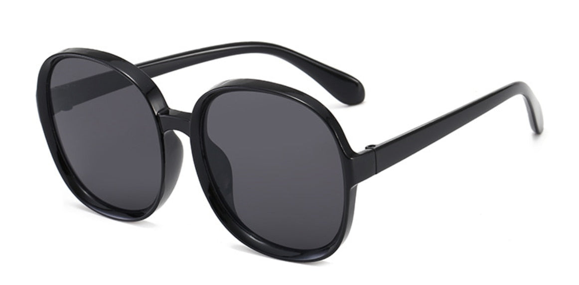 Ladies Oversize Round Frame Sunglasses - various colours