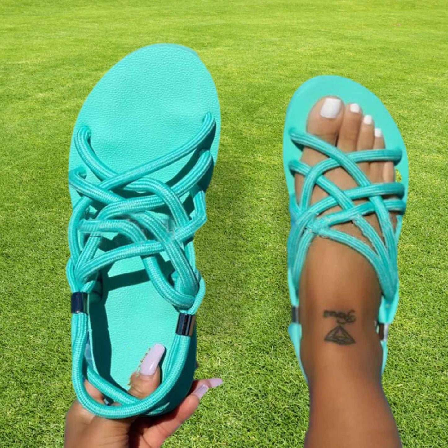Women's Braided Rope Sandals