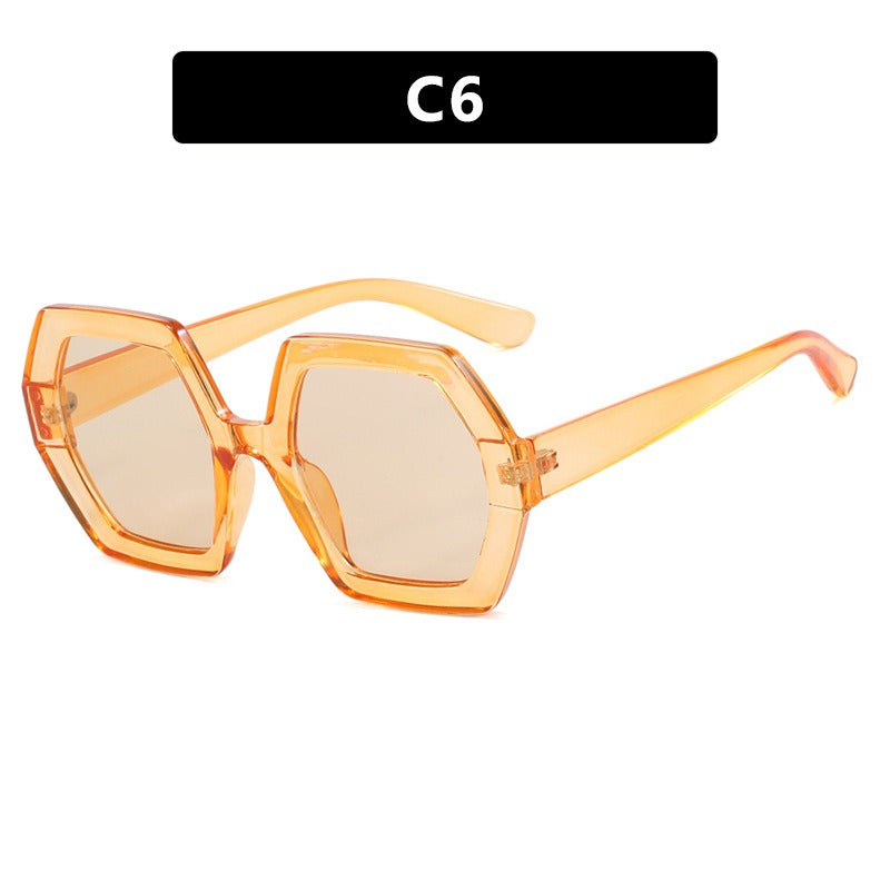 Ladies Polygon Sunglasses Anti-UV - various colours