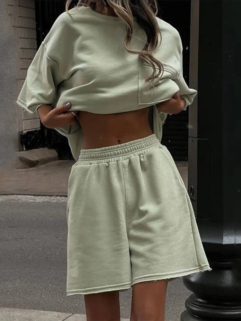 Women's T Shirt and Short Co-Ord Set