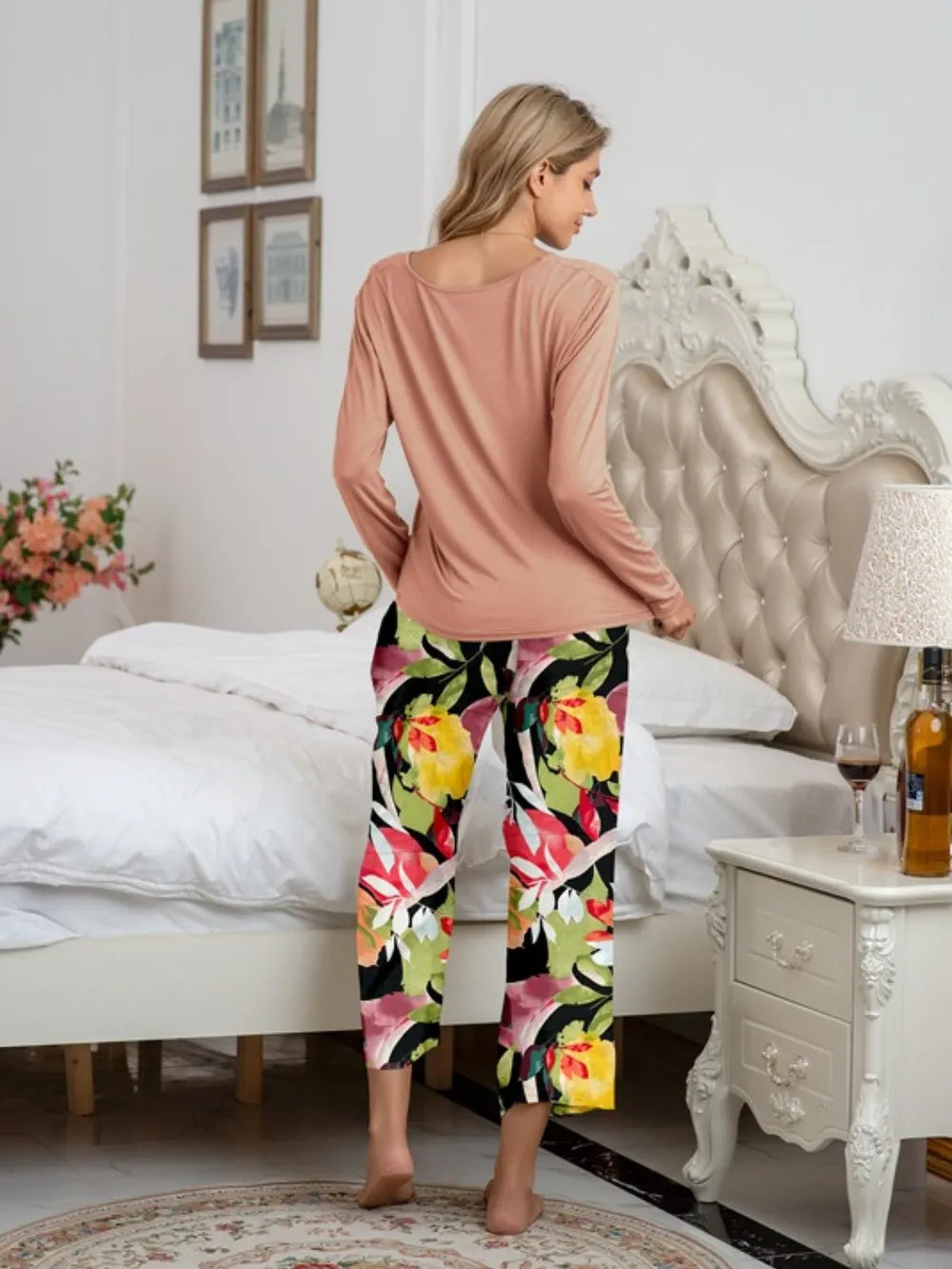 Women's Pyjama Set - Top & Trousers - Assorted Colours