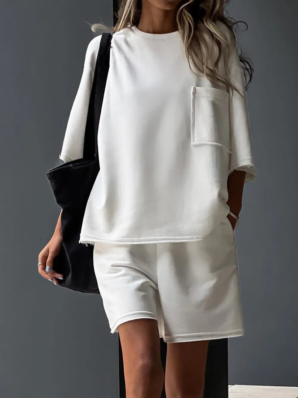 Women's T Shirt and Short Co-Ord Set