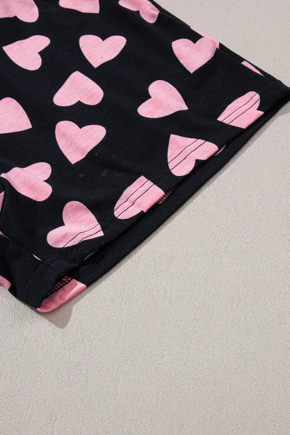 Women's Two Piece Heart Print Long Sleeve Pyjama Set