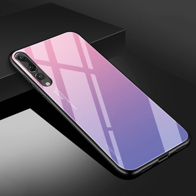 Huawei Tempered Glass Phone Case For Various Models incl 8X P30 20 10 Nova 3i 3 4