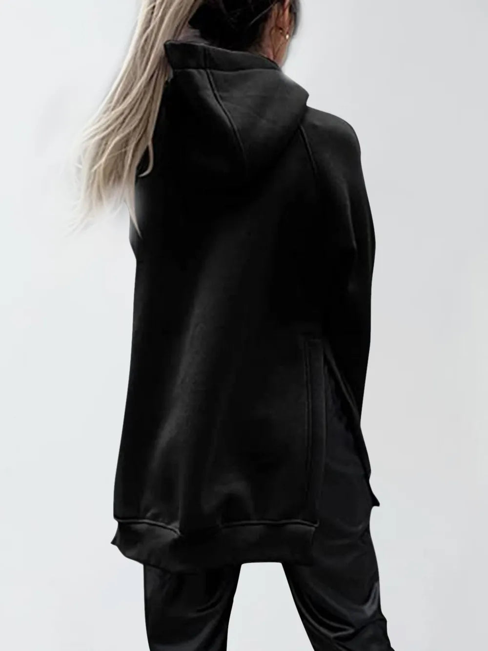 Hoodie with Slit Pocket