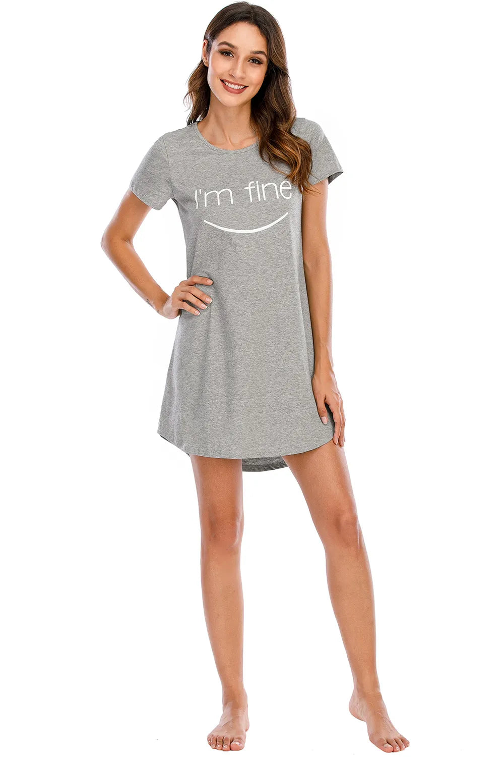 Ladie's Slogan Nightdress Pyjama