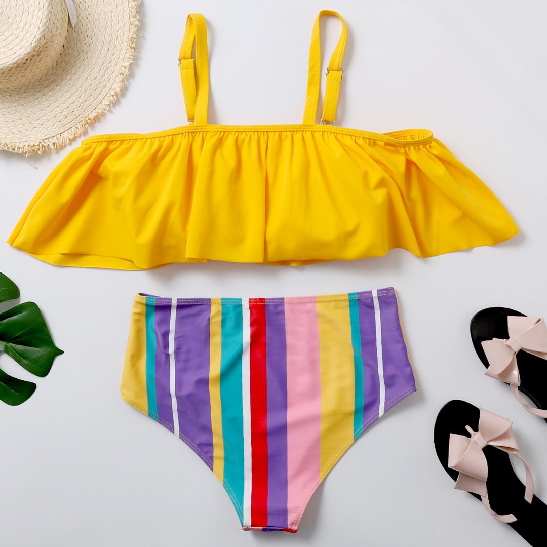Bikini Top and High Waist Bottom