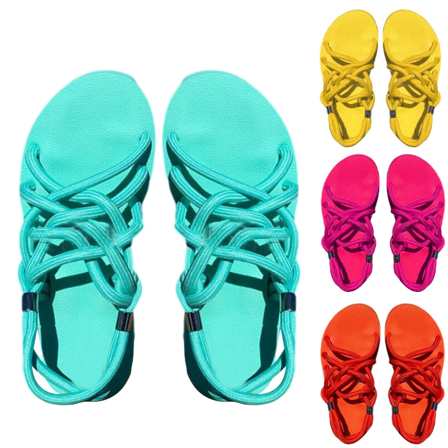 Women's Braided Rope Sandals