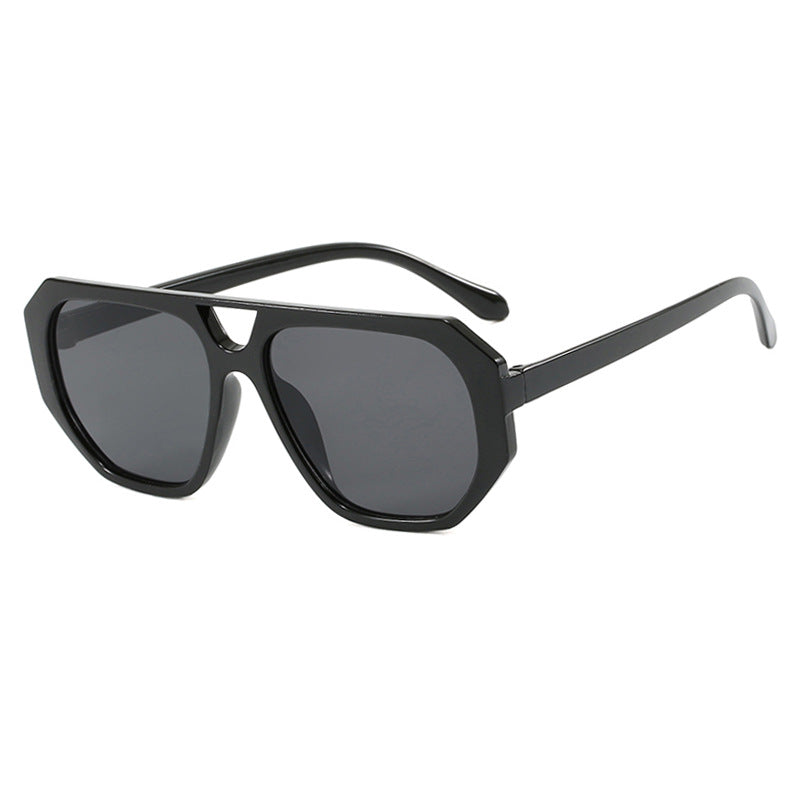 Ladies Double Beam Polygon Sunglasses - various colours