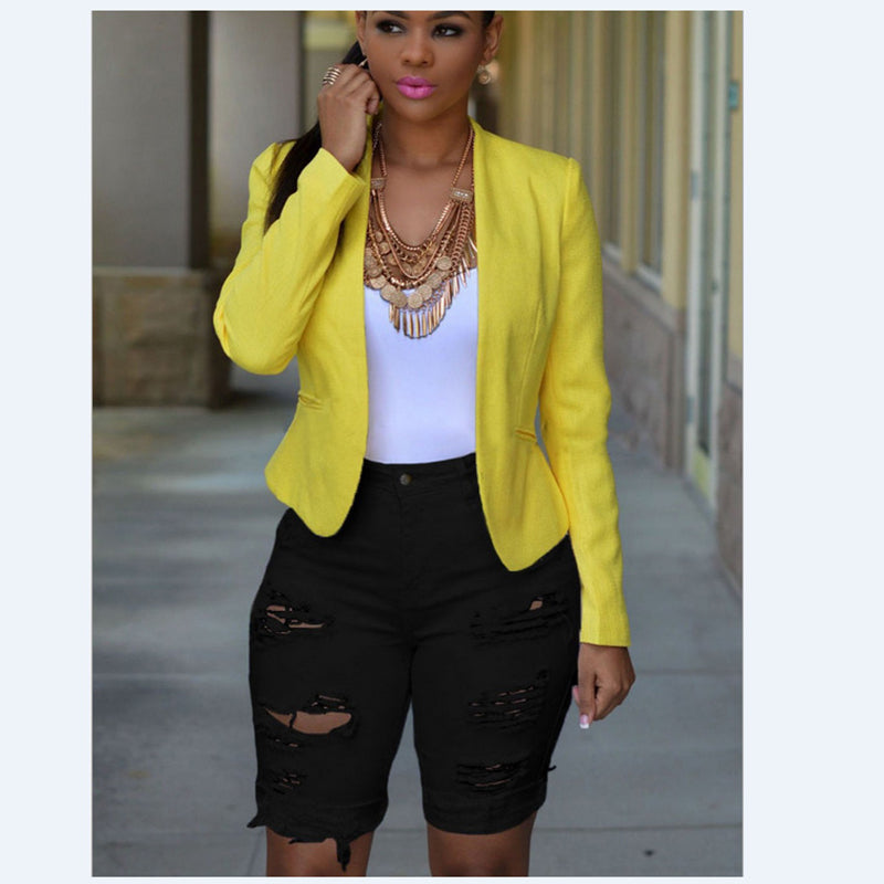 Women's High Waist Ripped Denim Shorts