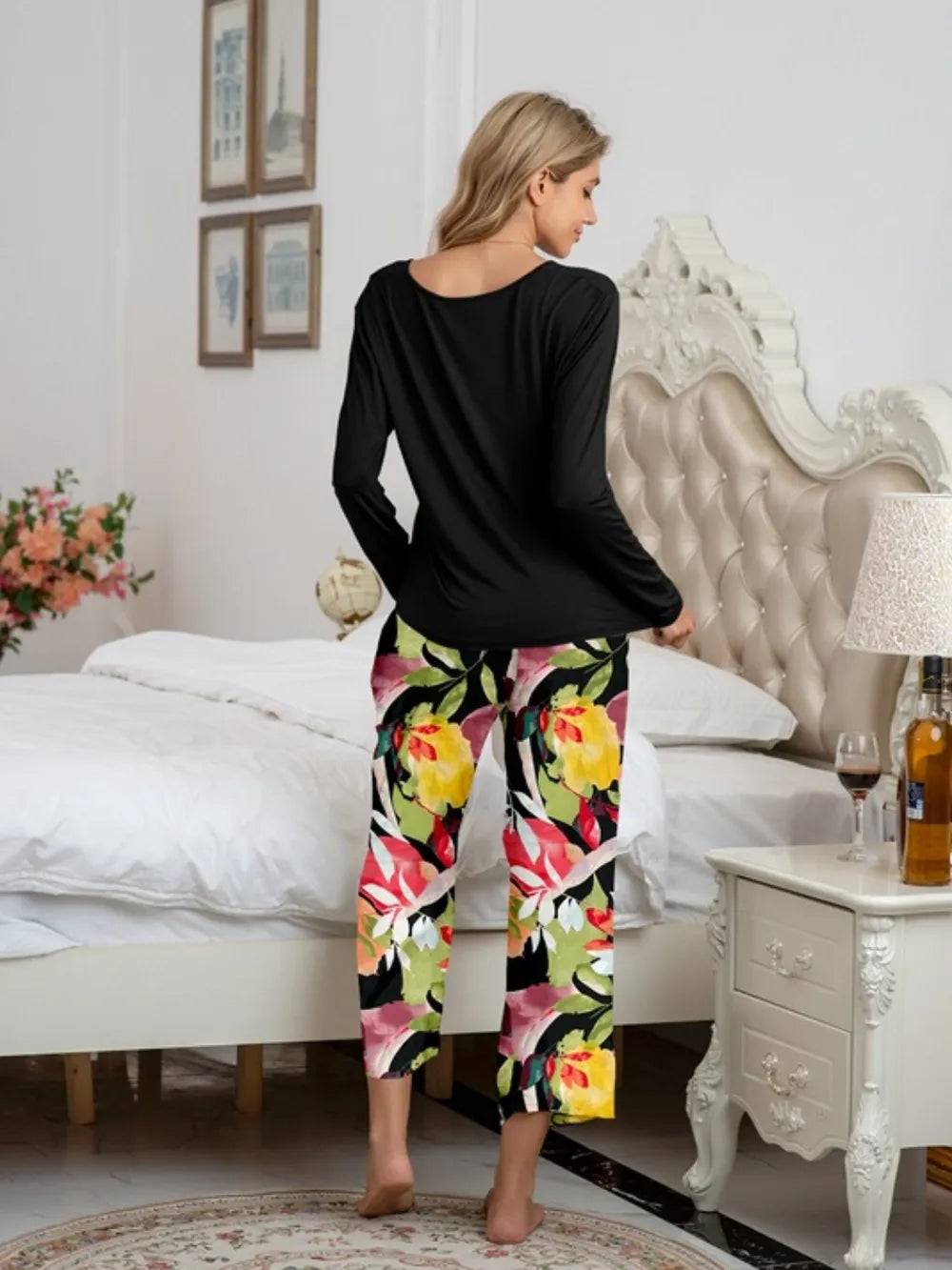 Women's Pyjama Set - Top & Trousers - Assorted Colours