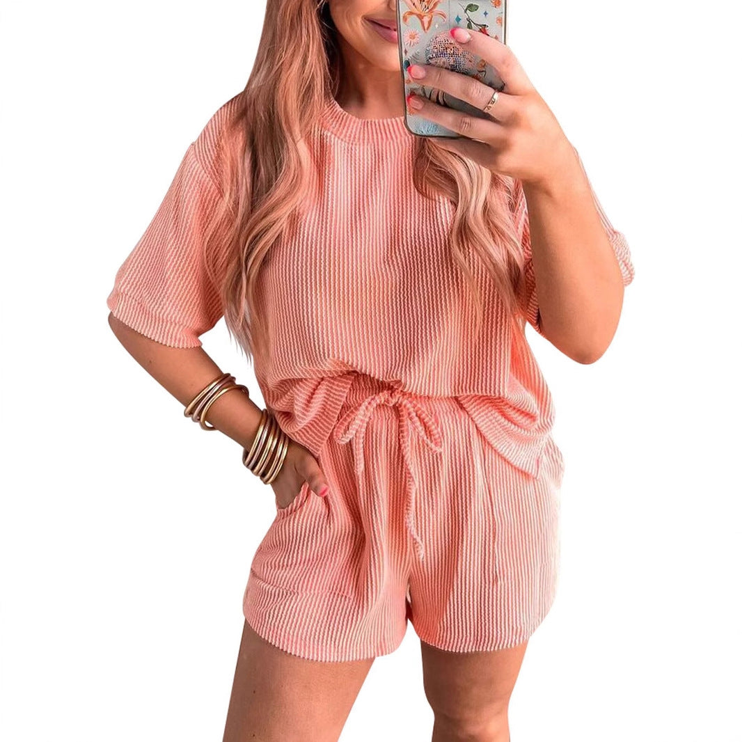 Women's 2 piece loungewear set tshirt & short