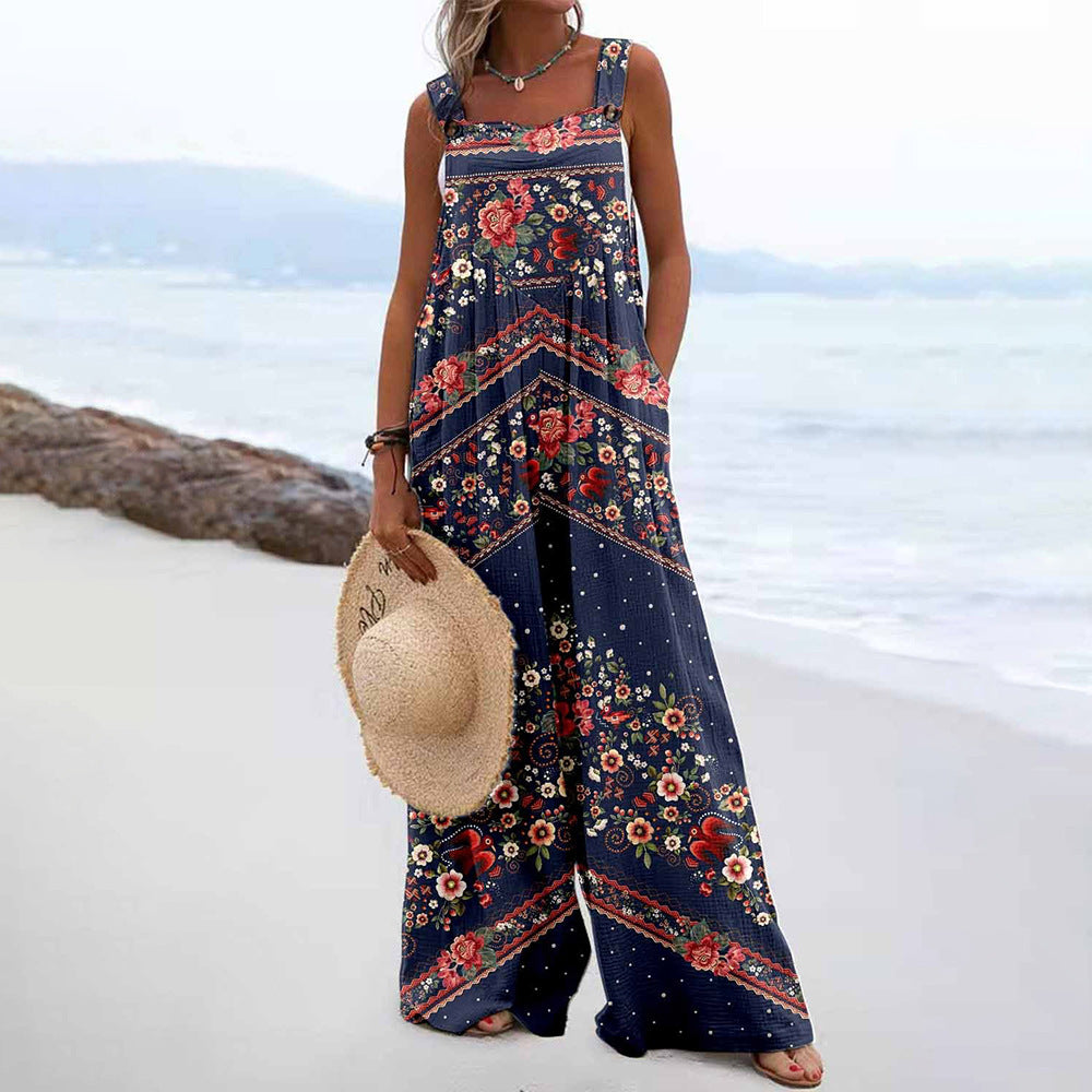 Women's Summer Jumpsuit Romper - various colours patterns
