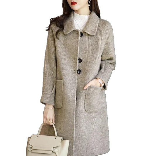 Women's Tweed Woolen Coat