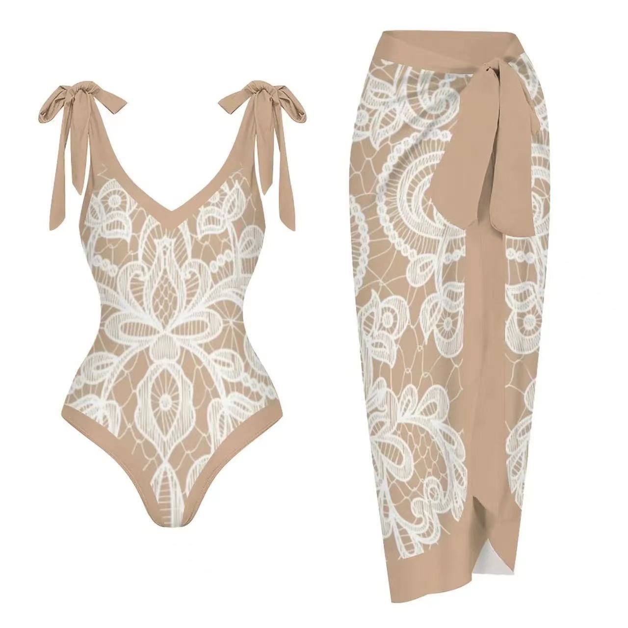 Swimsuit One Piece and matching Cover Up Set