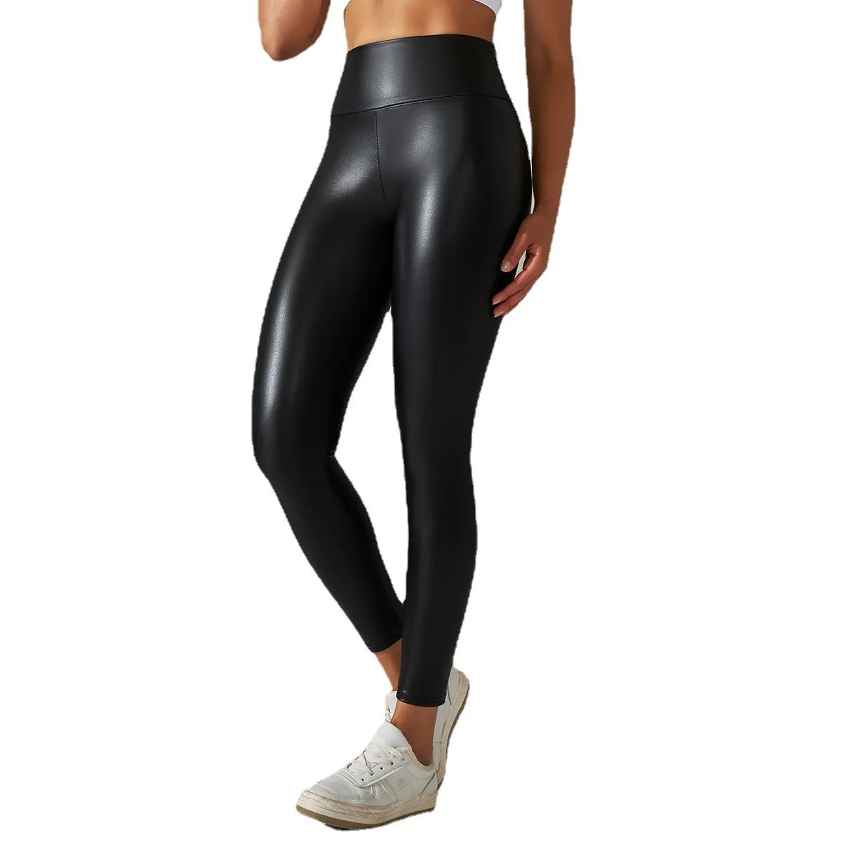 Women's PU Legging High Waist - Various Colours - Up To 5XL