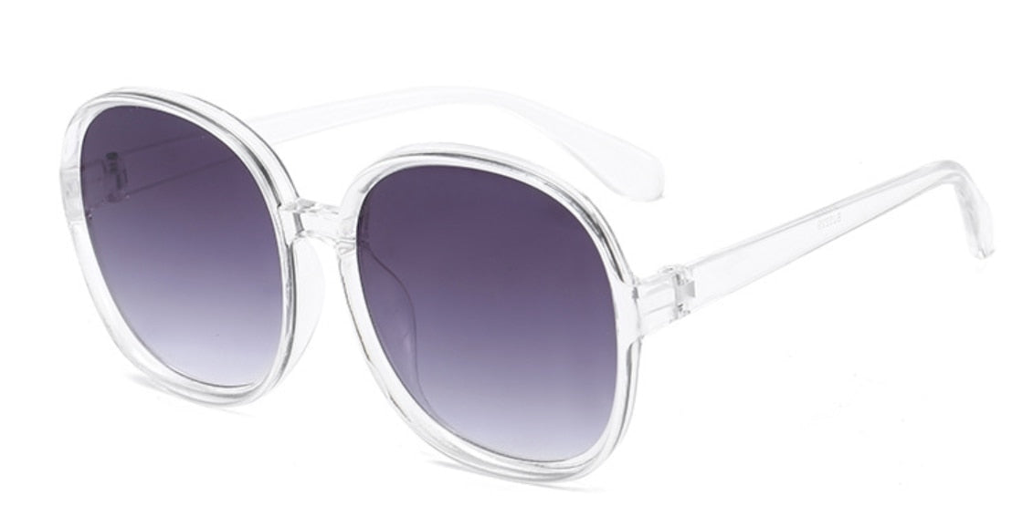 Ladies Oversize Round Frame Sunglasses - various colours