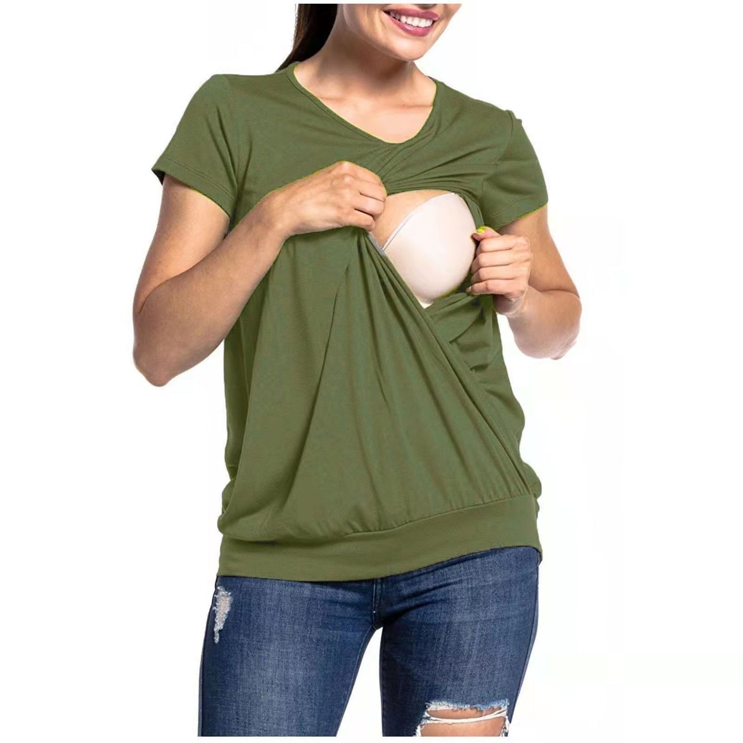 Ladies Maternity Breastfeeding Top - Mum To Be - Pregnancy