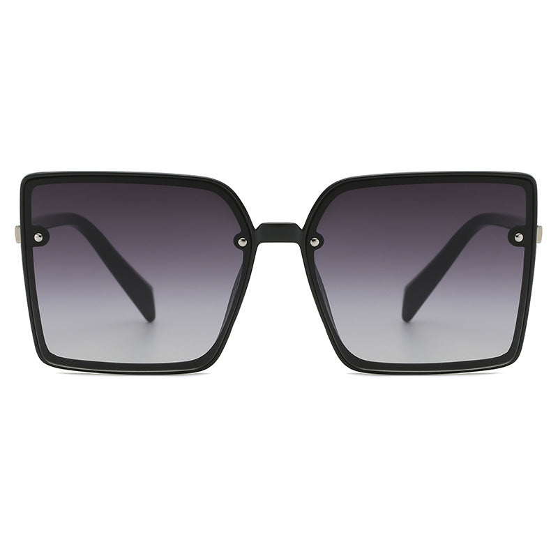 Ladies Retro Square Frame Sunglasses