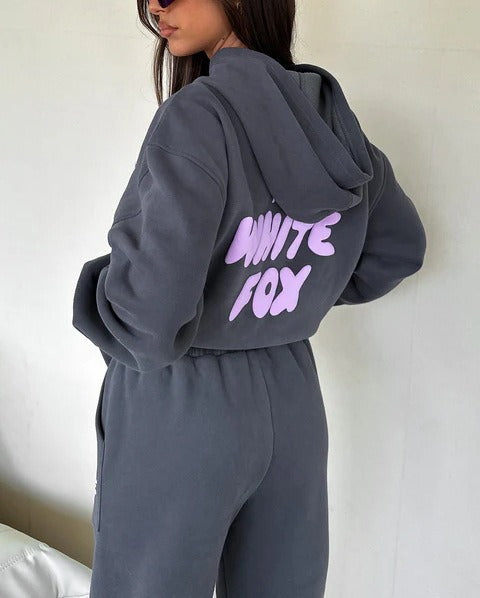 Hoodie & Tracksuit Bottom Set - White Fox - Up to 3XL - various colours
