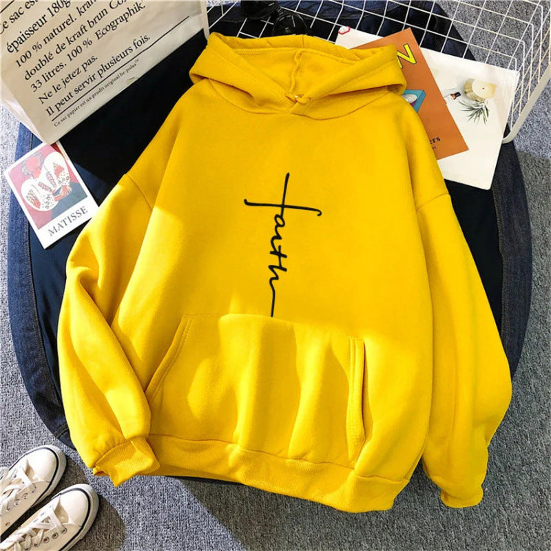Unisex Hoodie - Faith Slogan - Up To 4XL
