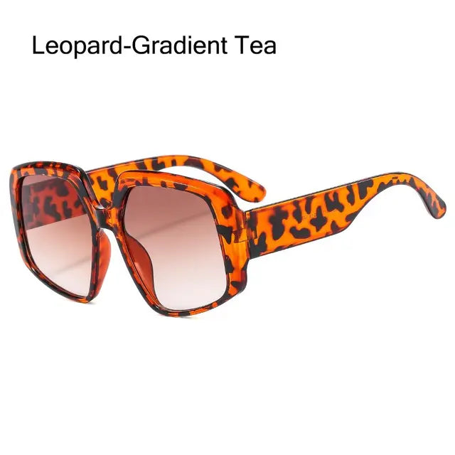 Ladies Oversized Square Sunglasses - various colours