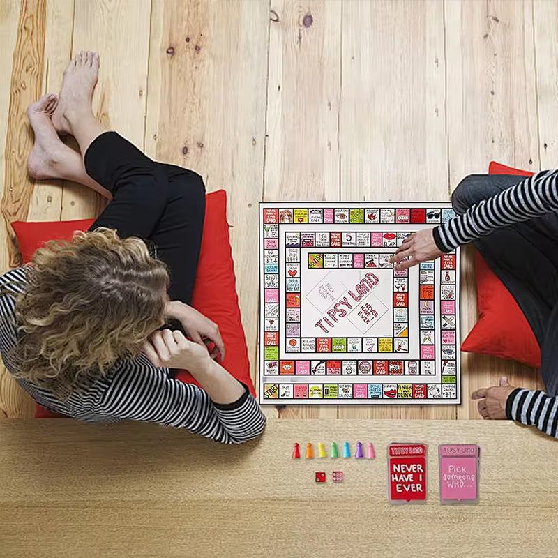 Adult Tipsy Land Drinking Game: Interactive game for adults