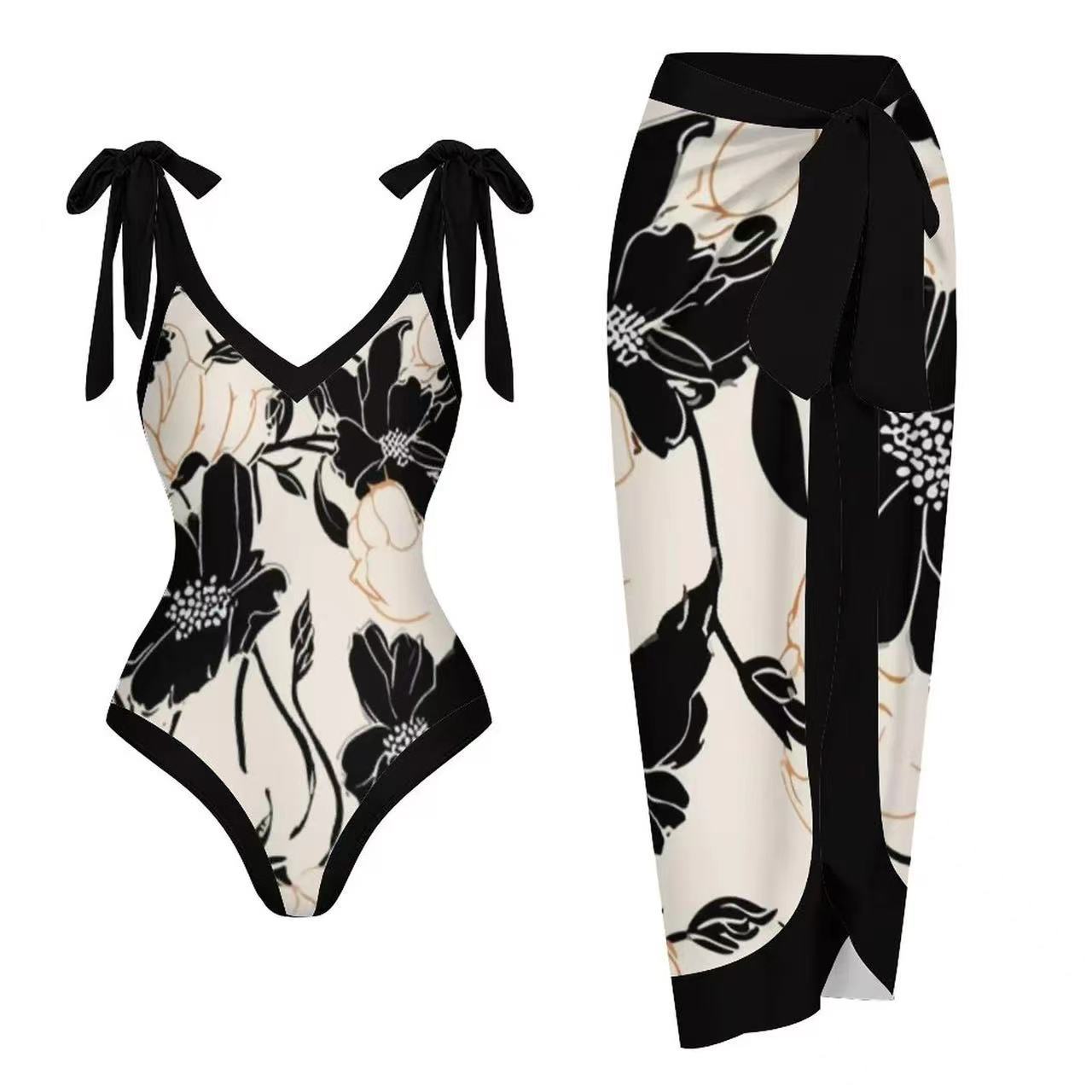 Swimsuit One Piece and matching Cover Up Set