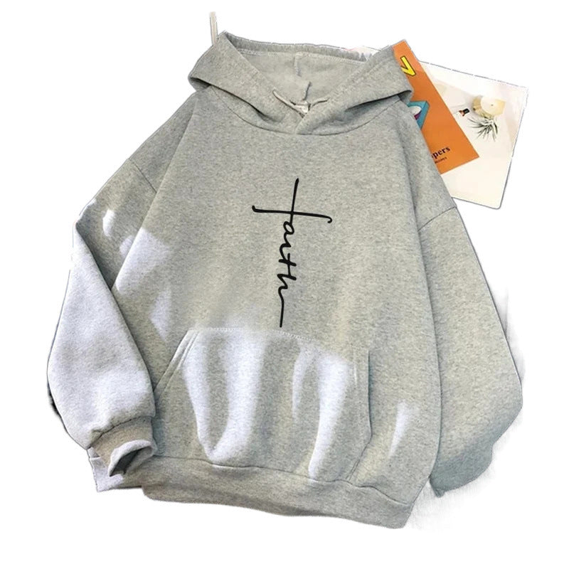 Unisex Hoodie - Faith Slogan - Up To 4XL