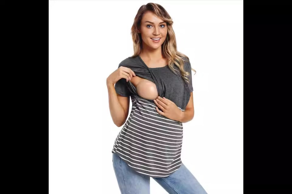 Ladies Maternity Breastfeeding Top - Mum To Be - Pregnancy