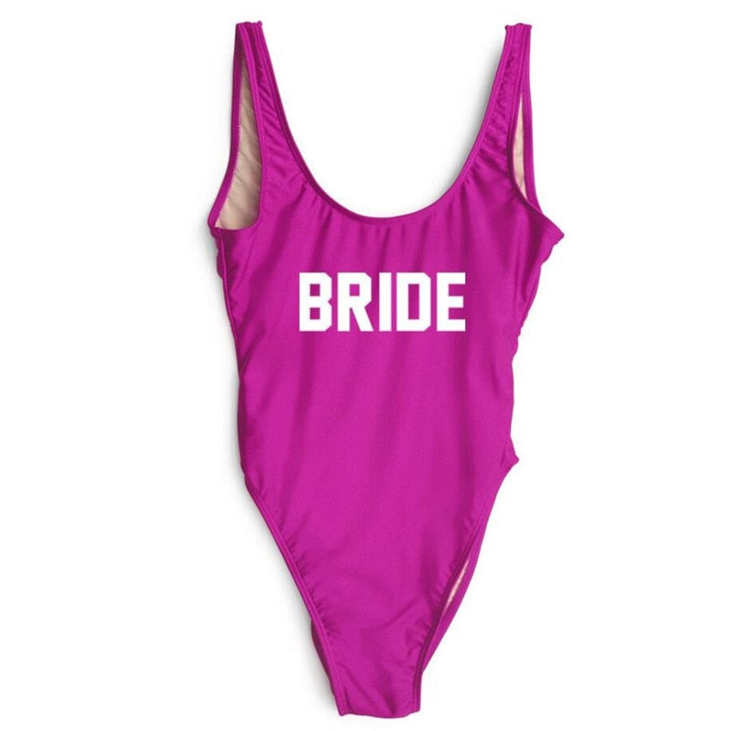 Swimsuit One Piece BRIDE - various colours