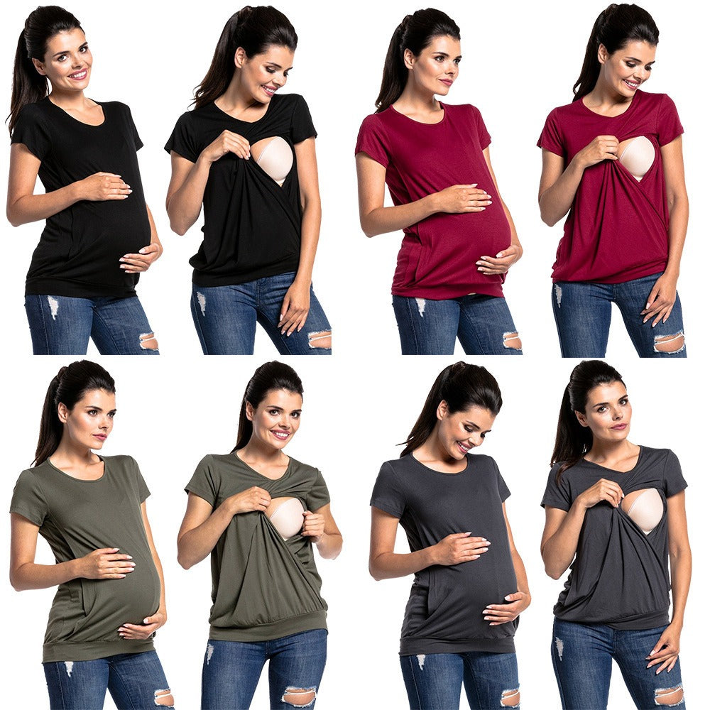 Ladies Maternity Breastfeeding Top - Mum To Be - Pregnancy