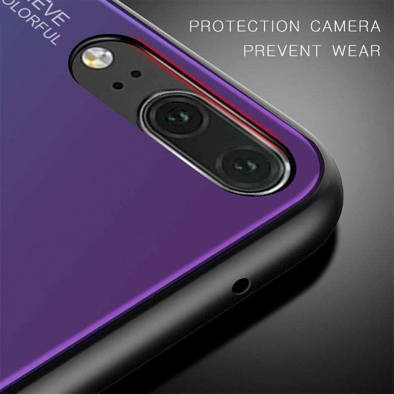 Huawei Tempered Glass Phone Case For Various Models incl 8X P30 20 10 Nova 3i 3 4