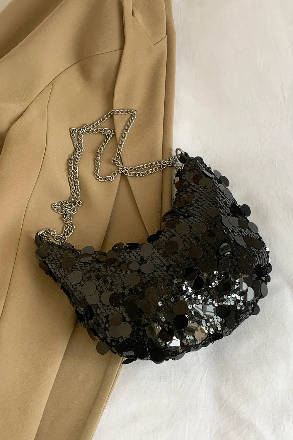 Sequin Chain Crossbody Bag - various colours
