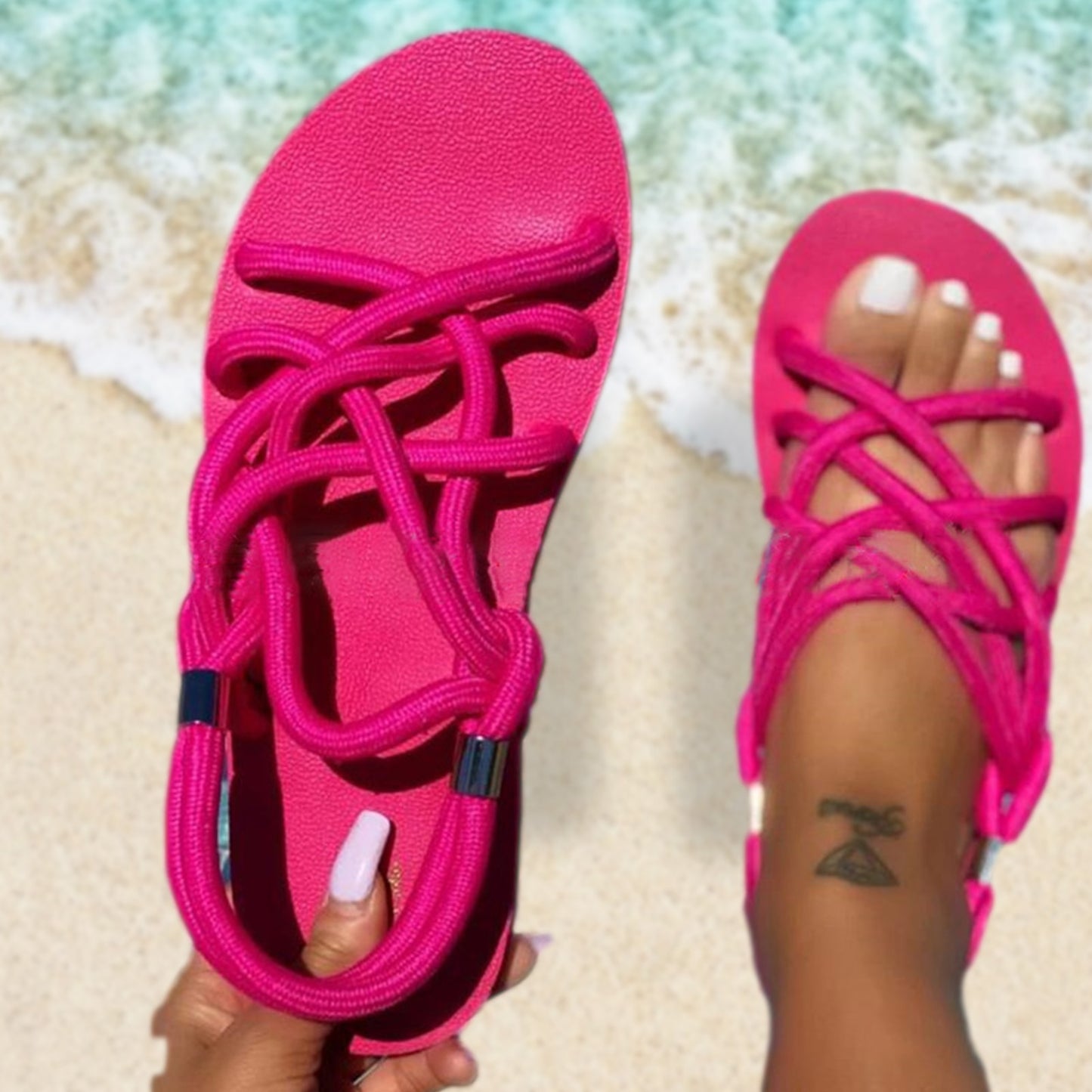 Women's Braided Rope Sandals