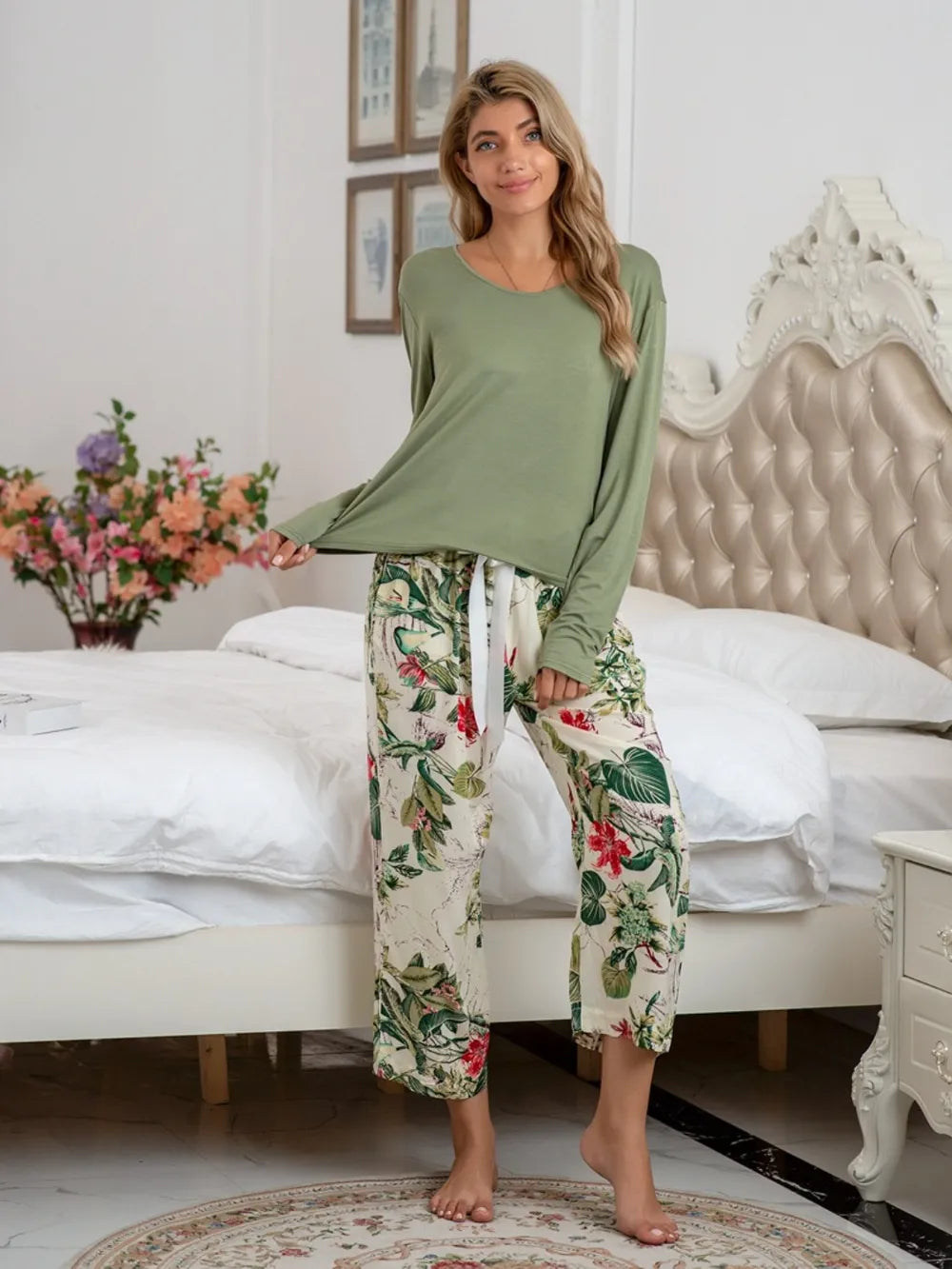 Women's Pyjama Set - Top & Trousers - Assorted Colours