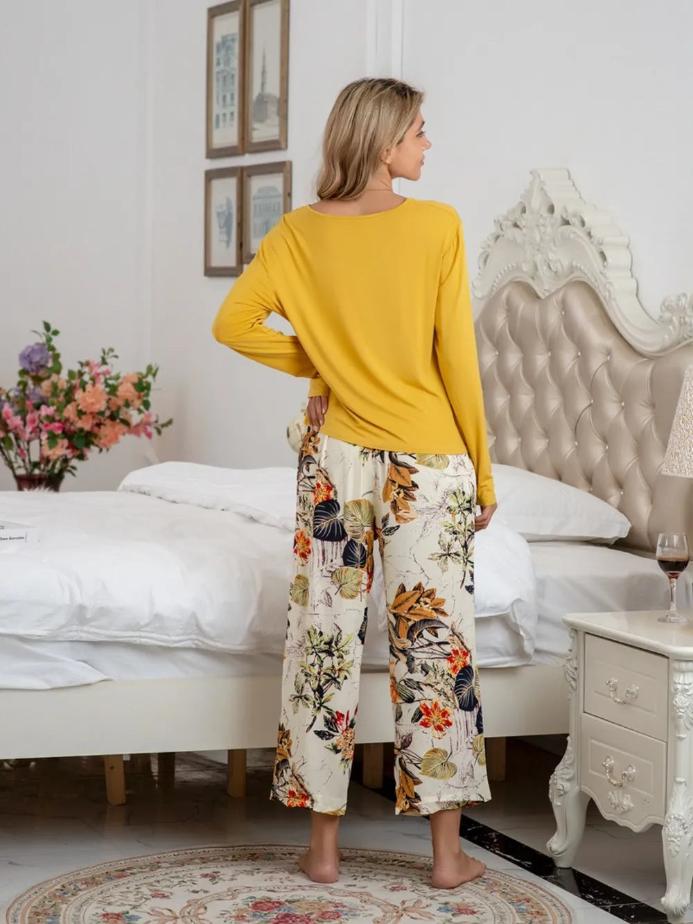 Women's Pyjama Set - Top & Trousers - Assorted Colours