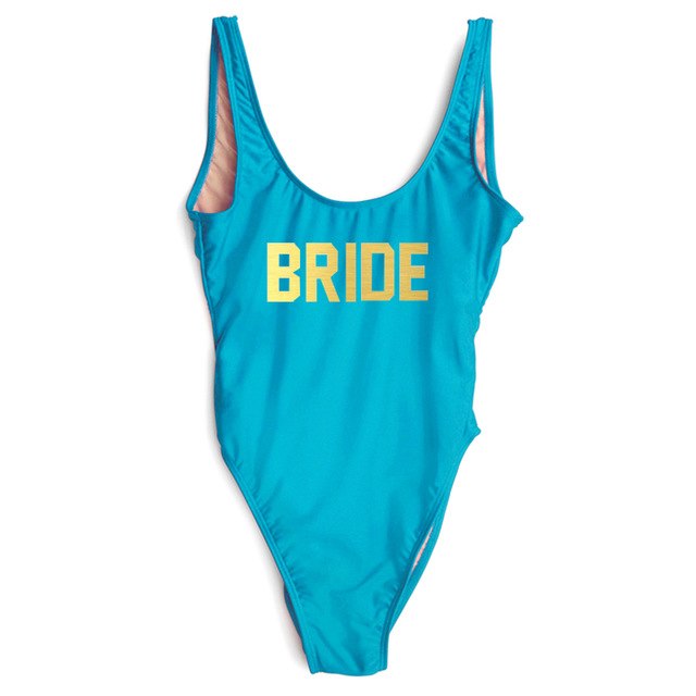 Swimsuit One Piece BRIDE - various colours