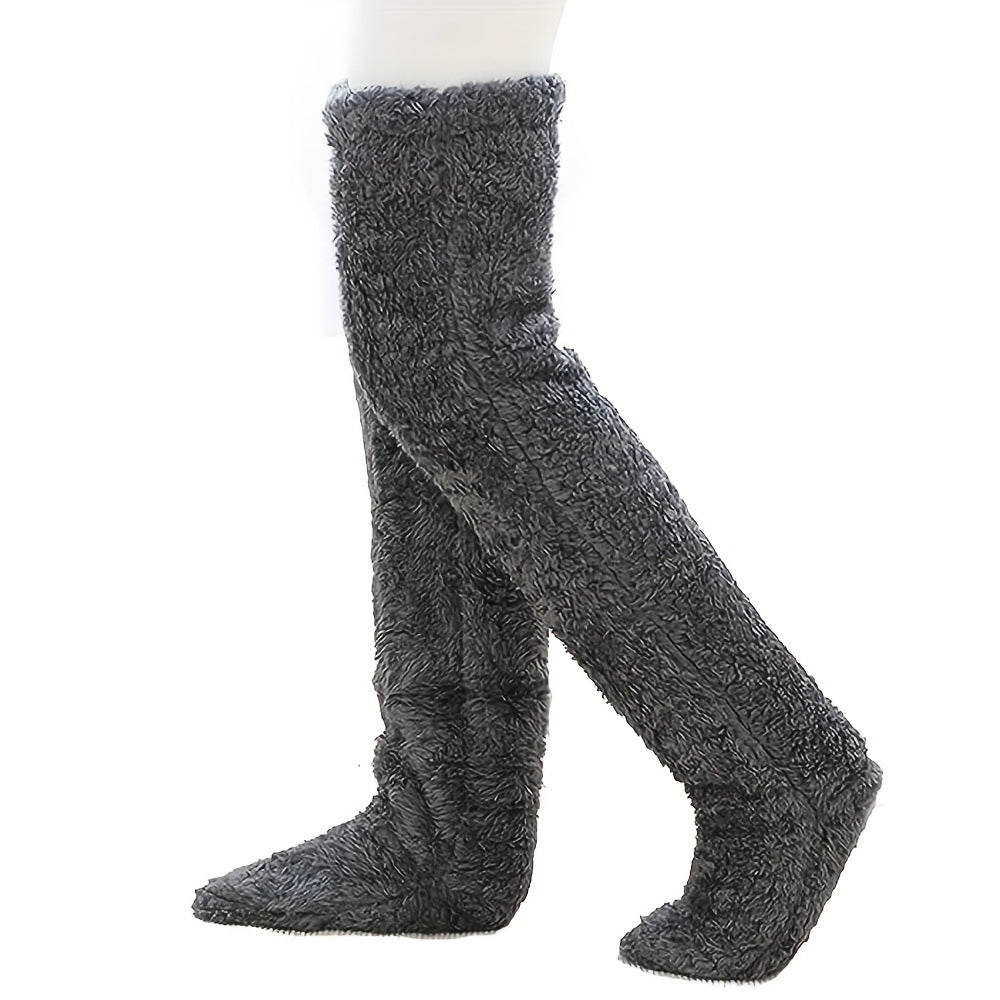 Socks Leg Warmers - Over The Knee - Thick Fleece