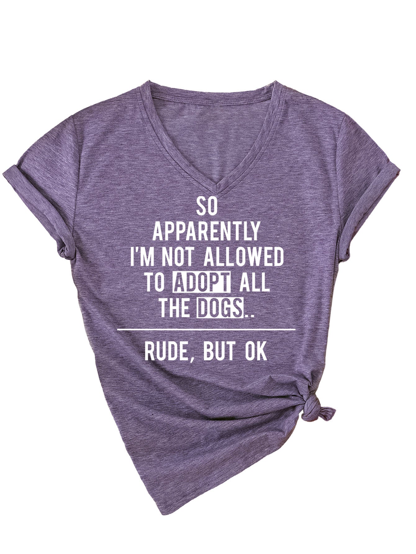 Slogan Tee - Adopt the Dogs - various colours