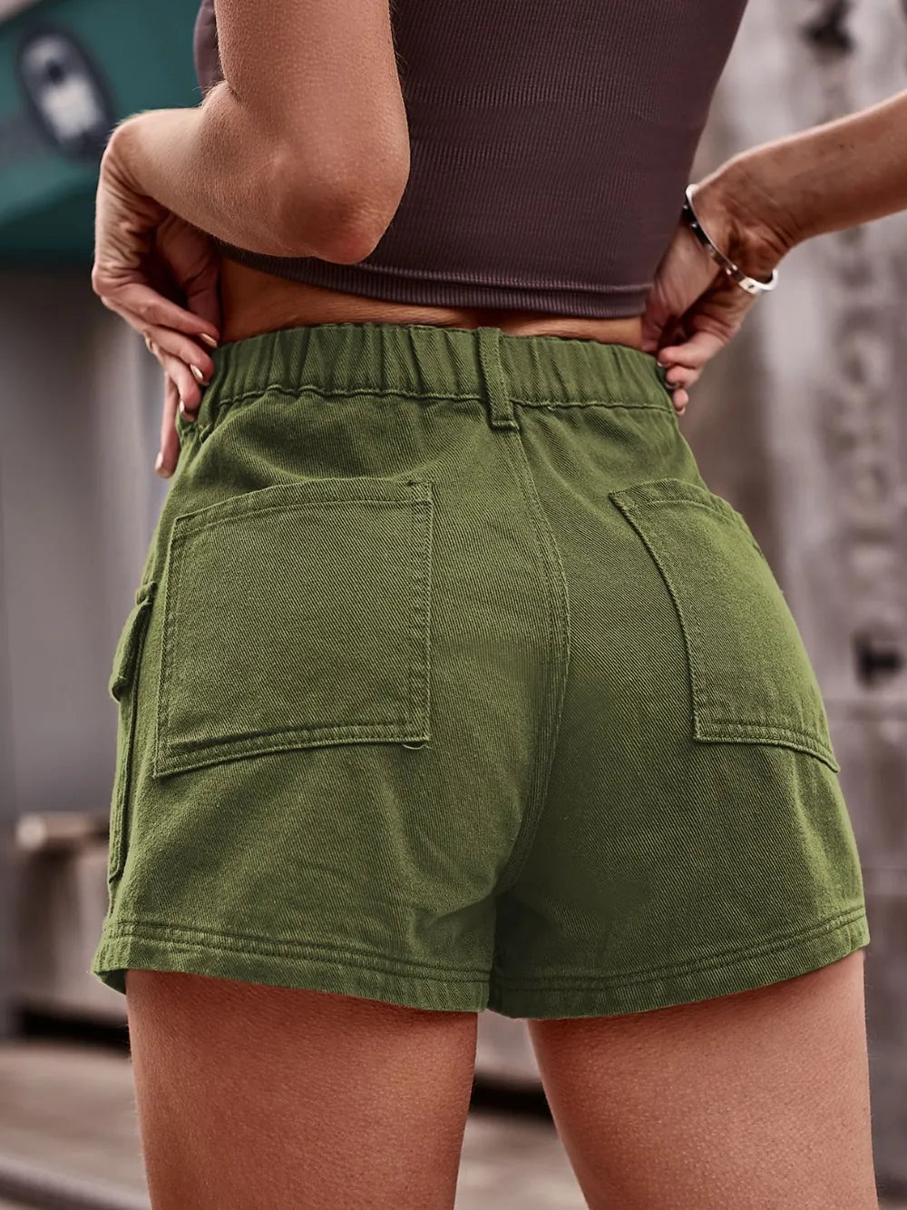 Women's High Waist Denim Shorts