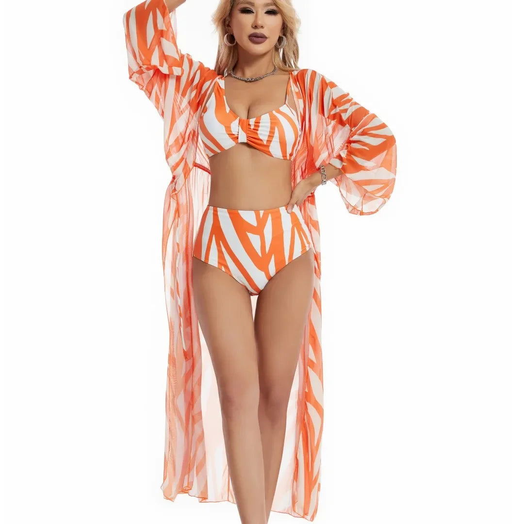 Bikini Two Piece Set with matching Trousers